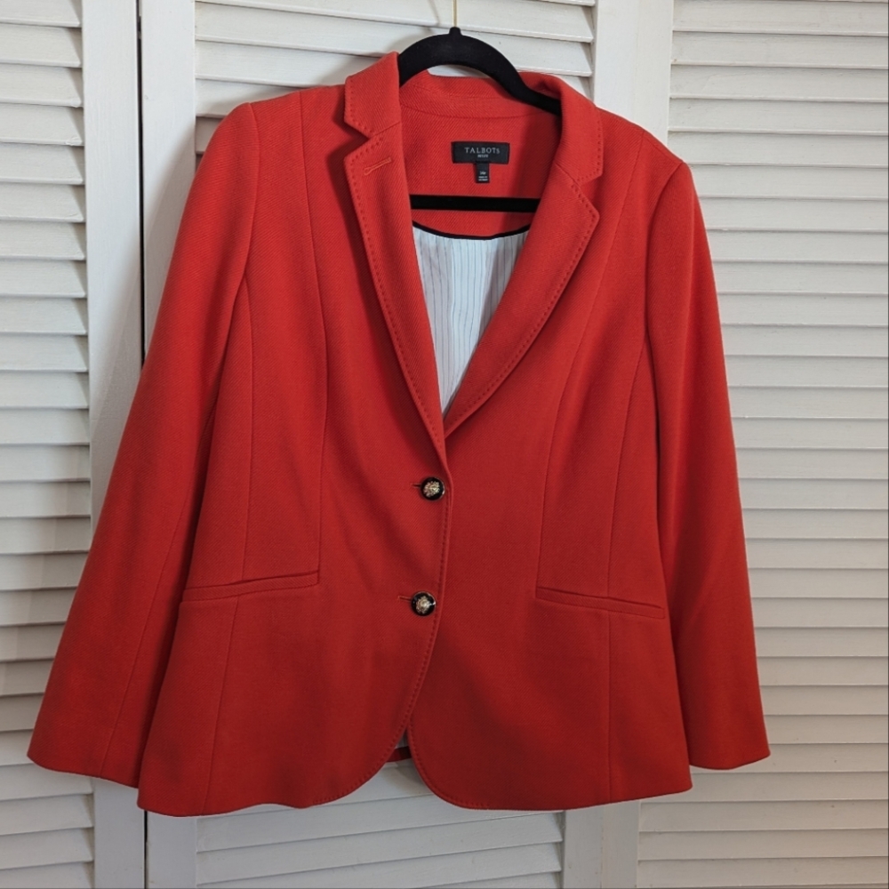 Talbots Orange Blazer